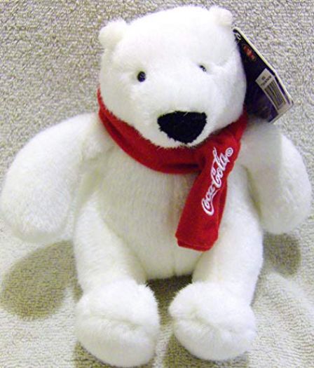 plush coca cola bear