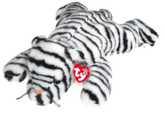 ty beanie white tiger