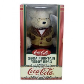 coca cola soda fountain teddy bear