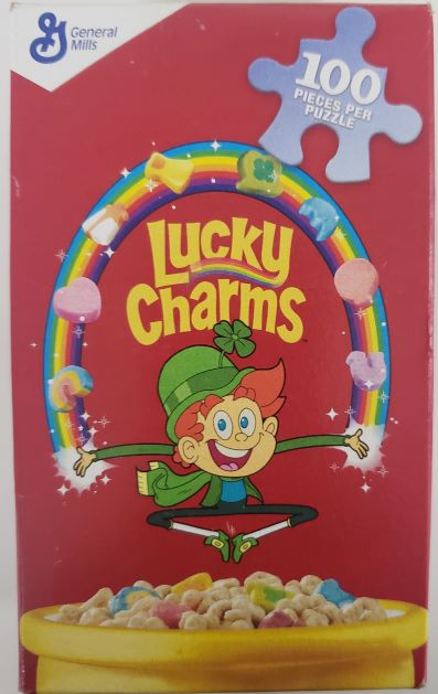 White Mountain Puzzles Mini Cereal Boxes-100 Piece Puzzle Lucky Charms ...