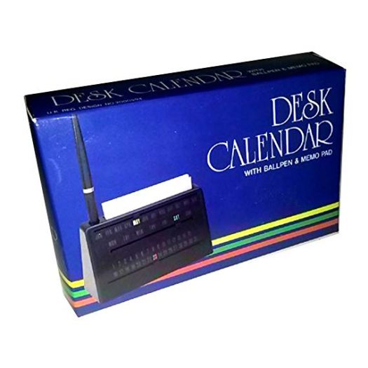 Perpetual Manual Desk Calendar With Ballpen & Memo Pad [Office Product