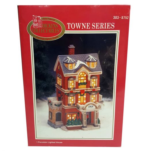 1997 Dickens Collectibles Towne Series Porcelain Lighted House - Inn ...