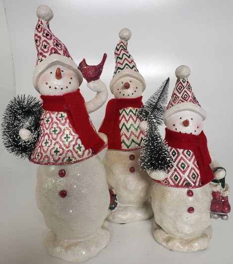 snowman resin figurines