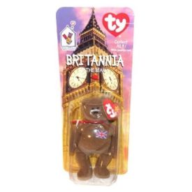 TY McDonald's Teenie Beanie - BRITANNIA The Bear British (1999) (5 inch)