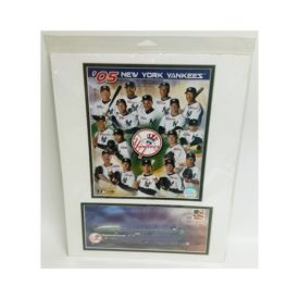 2005 New York Yankees Team Photo Cover Matted Print 12x16 USPS Stamped Envelope Official License