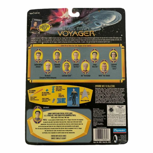 Vintage 1995 Star Trek Voyager Figure w/Accessories - Ensign Harry Kim Ops Officer
