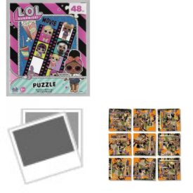 Assorted Puzzles 4 Pack Bundle: L.O.L. Surprise! Movie 48 Piece Jigsaw Puzzle 9" x 10" Ages 6+, Grand Canyon National Park, Fun With Colors Frame Tray Puzzle 1988 Merrigold Press, B Dazzle Scramble Squares 9 Piece Puzzle - San Antonio