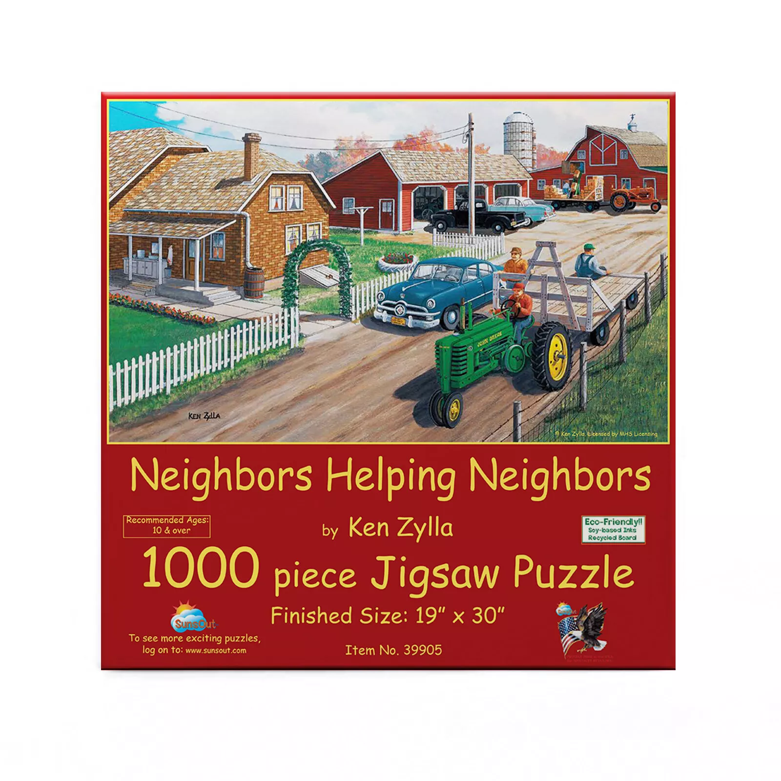 SunsOut Neighbors Helping Neighbors (Farming) 1000 Piece Jigsaw Puzzle By Ken Zylla