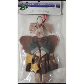 Paper Hanging Bunney Angel Craft Ornament (1 Case / 12 Ct.)