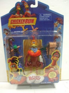 Chicken Run Stock # 40212 Rocky with Grappling Hook and Spool Pack by Playmates (2000)